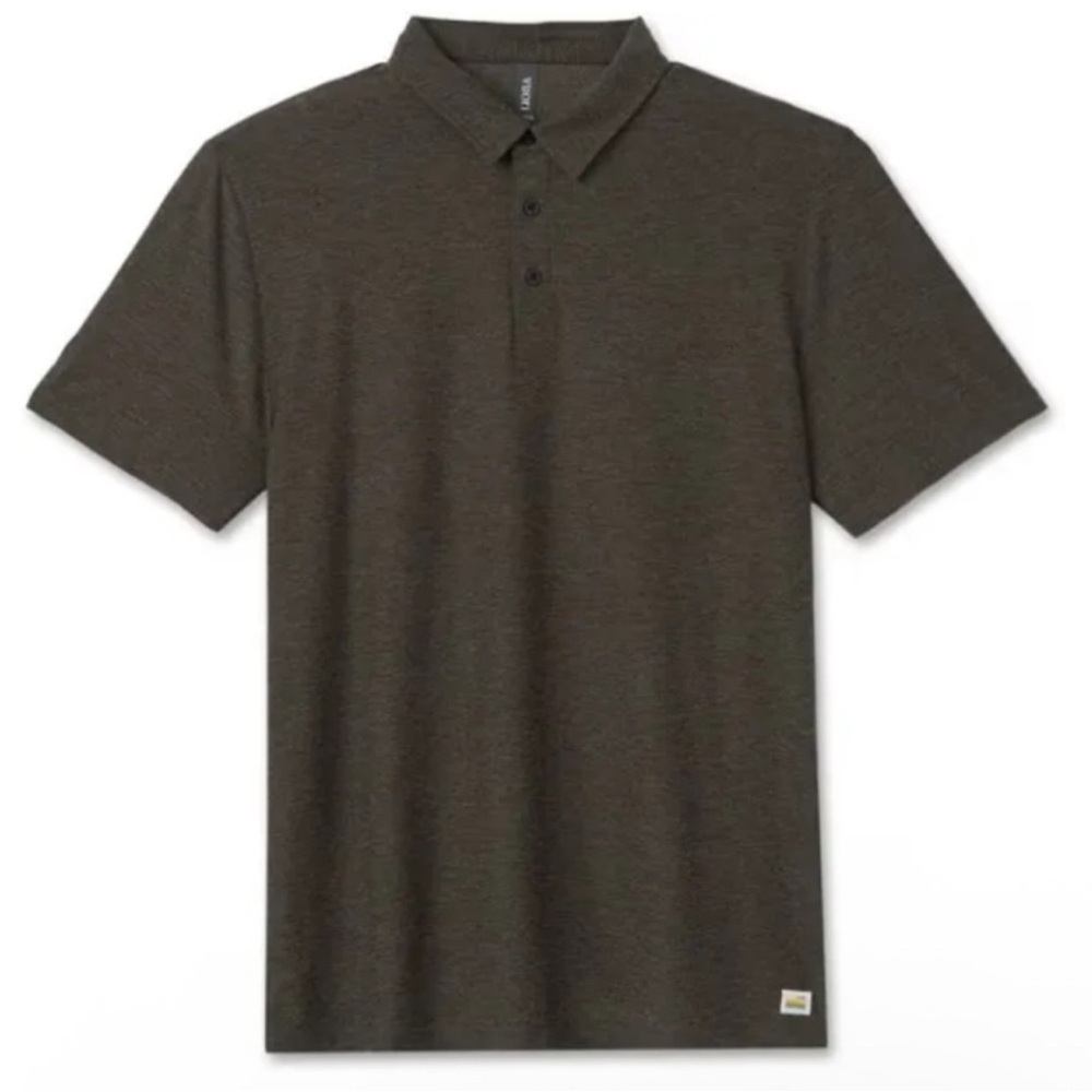 Vuori Men’s Short Sleeve Strato Tech Dreamknit Polo Shirt In Balsam Green XL